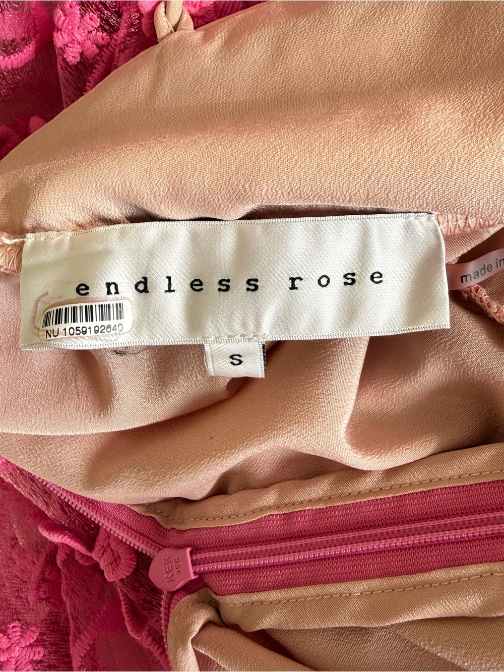 Endless Rose Pink Floral Tiered Lace Midi Dress with Spaghetti Straps - Picture 7 of 7